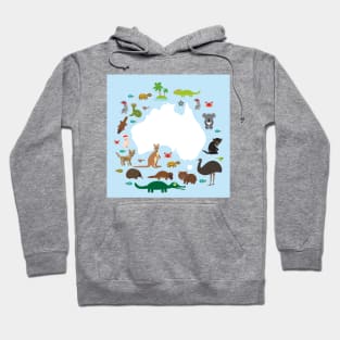 Map of Australia Hoodie